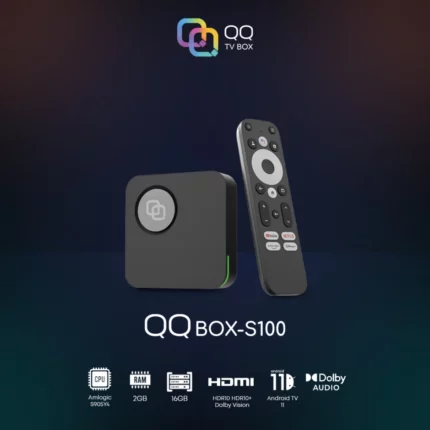 Box Android QQ BOX-S100 Google TV 2Go 16Go + ABONNEMENT 12 MOIS